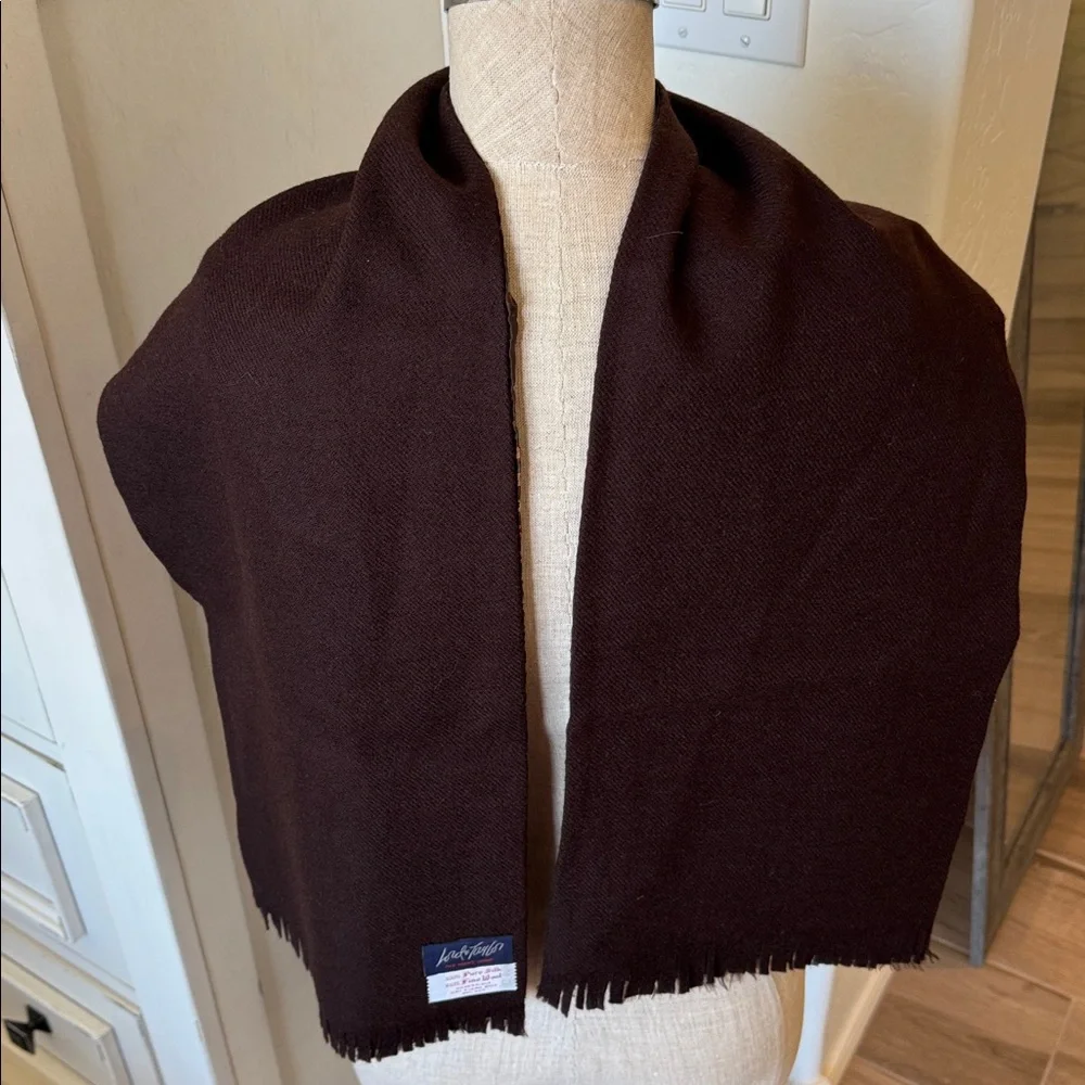 Vintage Christian Dior Lord & Taylor silk and wool Reversible Scarf